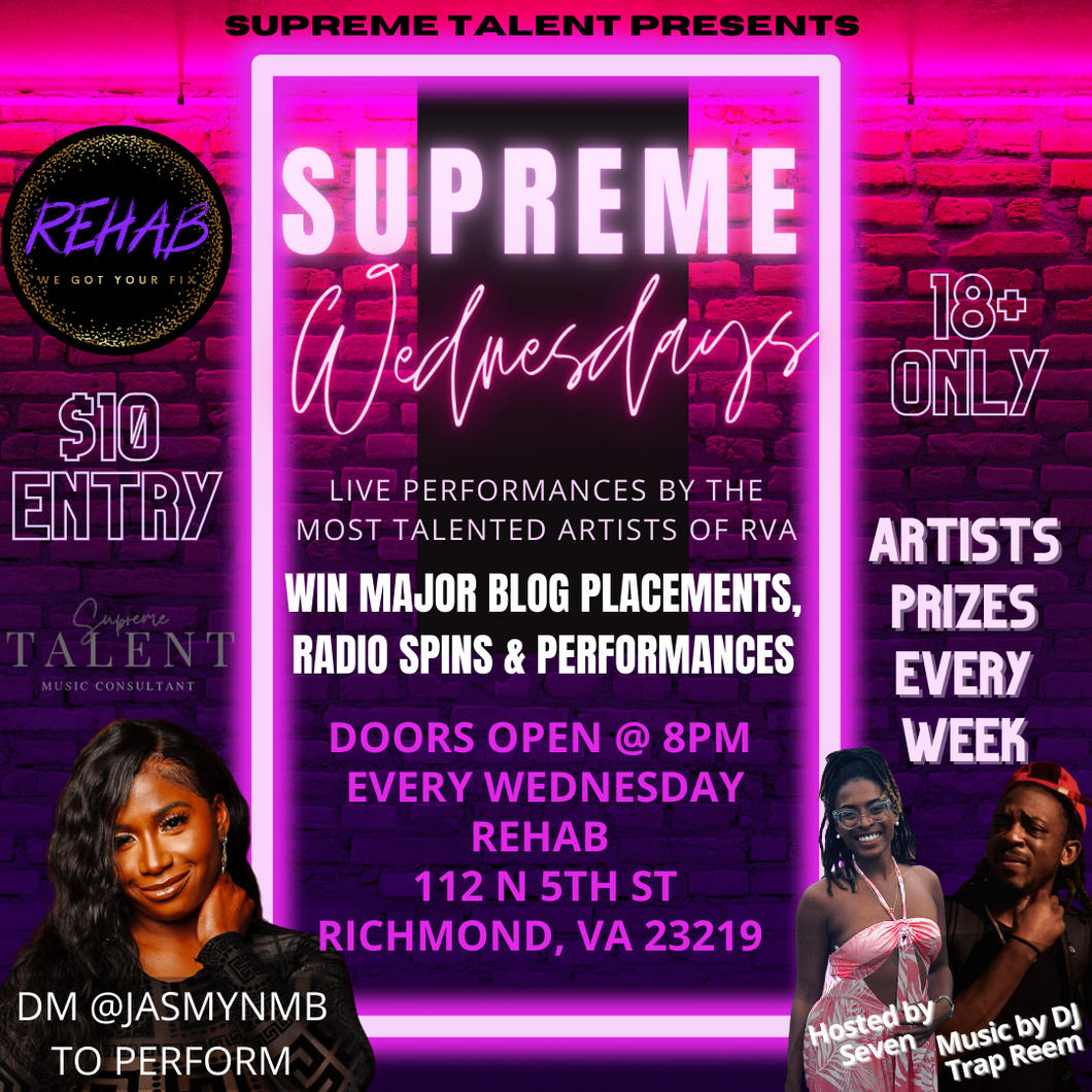 Supreme Wednesdays Performance Ticket Feb. 22nd